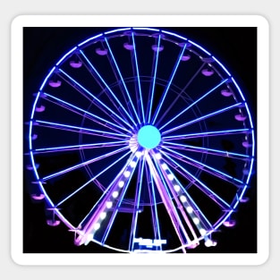 Neon ferris wheel no. 1 Sticker